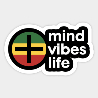 Positive Mind Vibes Life Sticker